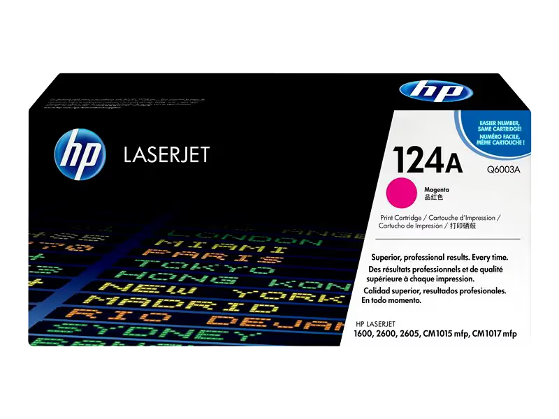 კარტრიჯი 124A, HP, Toner Cartridge, Magenta Q6003A