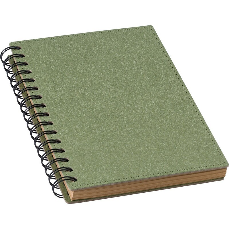 Recycled Hardcover Notebook – 80 Sheets, Green