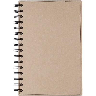 Recycled Hardcover Notebook – 80 Sheets, Brown