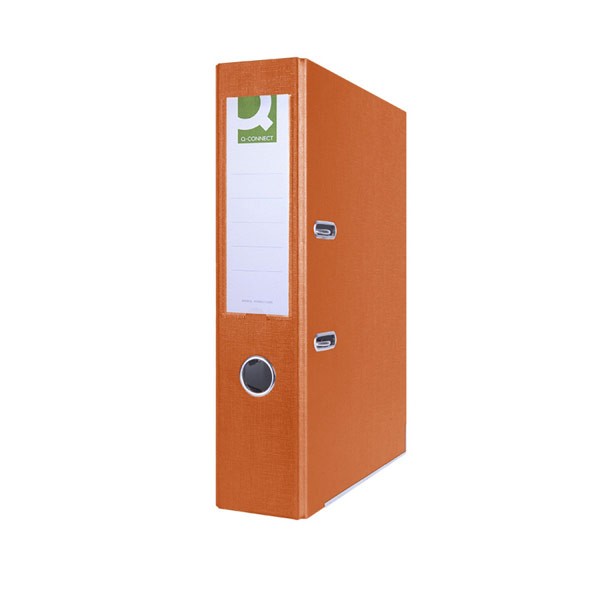 LAF Q-CONNECT WITH METAL SHOE PP/PAPER 7,5CM ORANGE