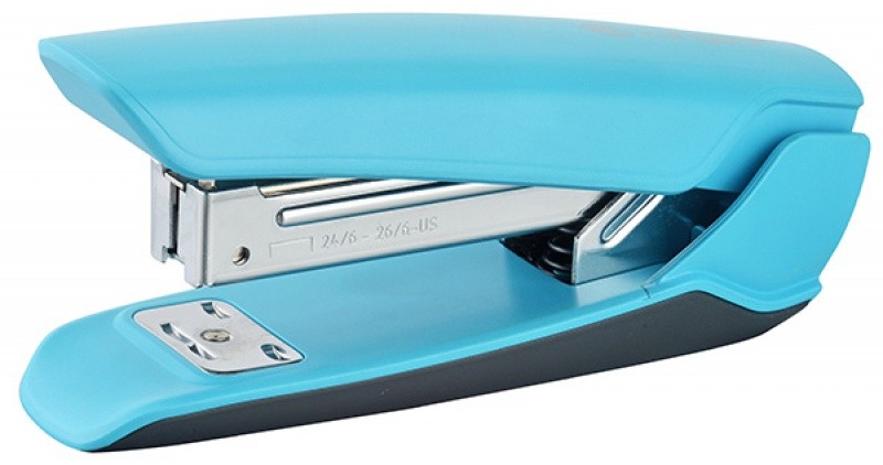 სტეპლერი N 24/6; 26/6 KANGARO ცისფერი მაღალი ხარისხის(ასტეპლერებს 25 ფურც.)