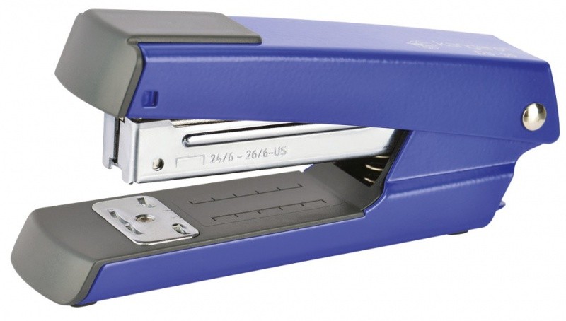 სტეპლერი N24/6; 26/6 KANGARO მუქი ლურჯი, მაღალი ხარისხი (ასტეპლერებს 30 ფურც.)