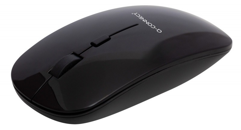4-BUTTON WIRELESS OPTICAL MOUSE Q-CONNECT, BLACK