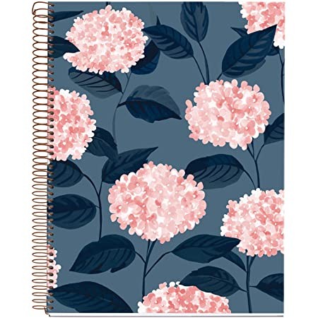 SPIRAL BINDER NB-4,  MIQUEL-RIUS, A4, 120SHEETS, HYDRANGEA BELLA GARDEN