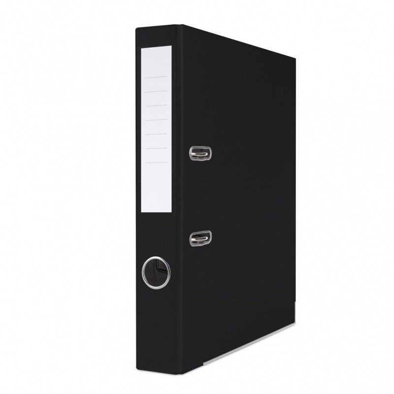 ბაინდერი ვიწრო BASIC შავი (იტევს 500 ფაილს) *ქარხნულად აწყობილი*