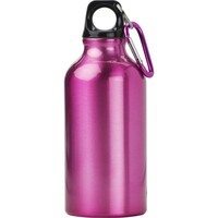 Sports bottle 400 ml with carabiner clip