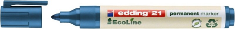 პერმანენტ მარკერი უშლადი EDDING E-21, ECOLINE, 1.5-3მმ, ლურჯი