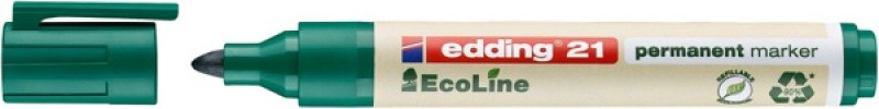 პერმანენტ მარკერი უშლადი EDDING E-21, ECOLINE, 1.5-3მმ, მწვანე