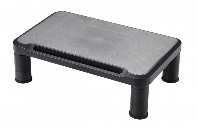 MONITOR STAND, Q-CONNECT, 38X24CM, HEIGHT-ADJUSTABLE, UP TO 20 KGS, BLACK