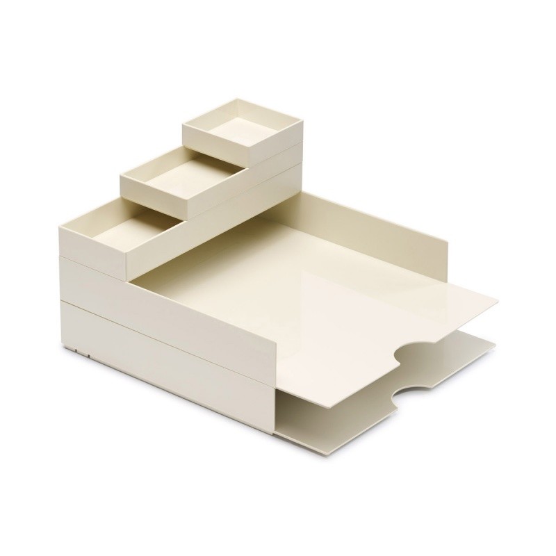 MODULAR DESK SET WITH DRAWERS moxom CONTAINER SET (320x260x60MM) 5 PCS WHITE