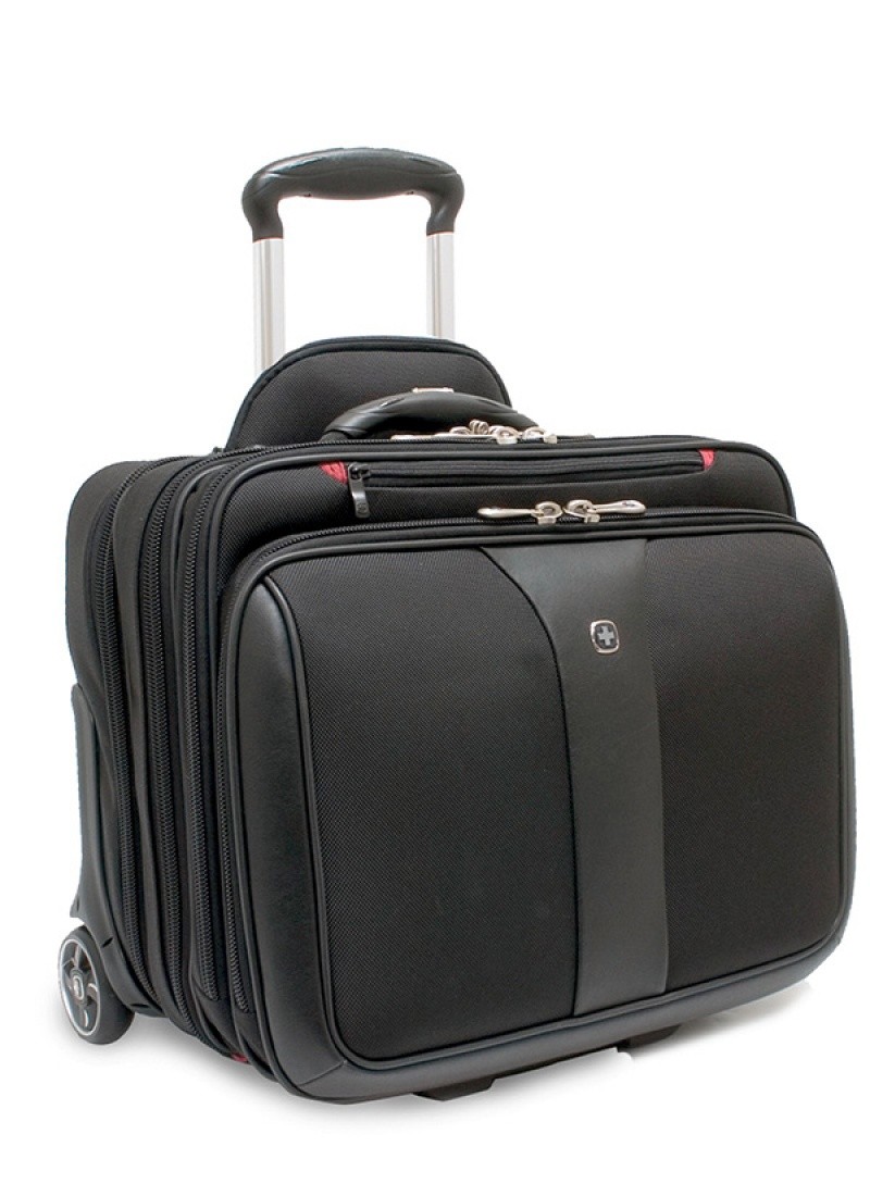 ჩანთა ბორბლებზე WENGER PATRIOT 17"/43სმ, შავი, მოყვება ლეპტოპის ჩანთა