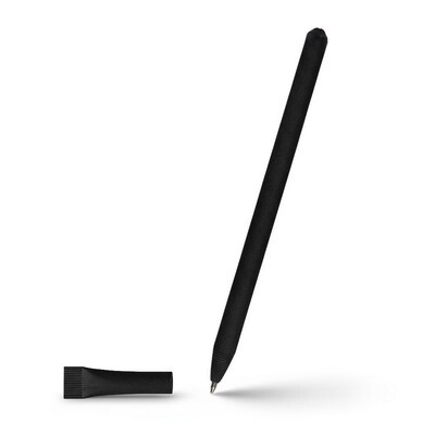 Rolled paper ball pen with cap