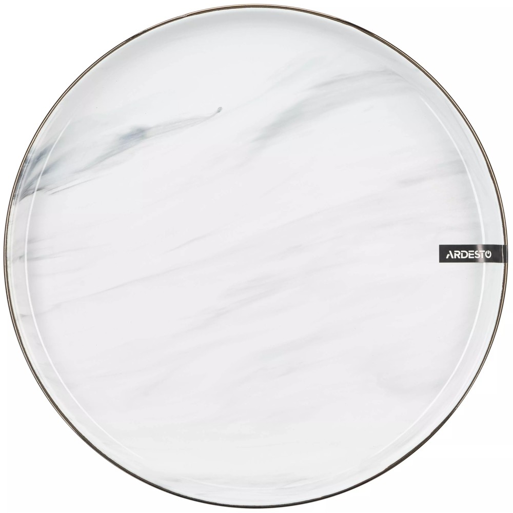 Ardesto სადილის თეფში Marmo, 27 სმ, კერამიკა, თეთრი