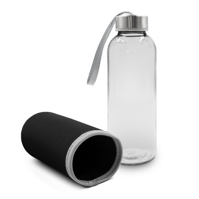 Glass bottle 420 ml w pokrowcu