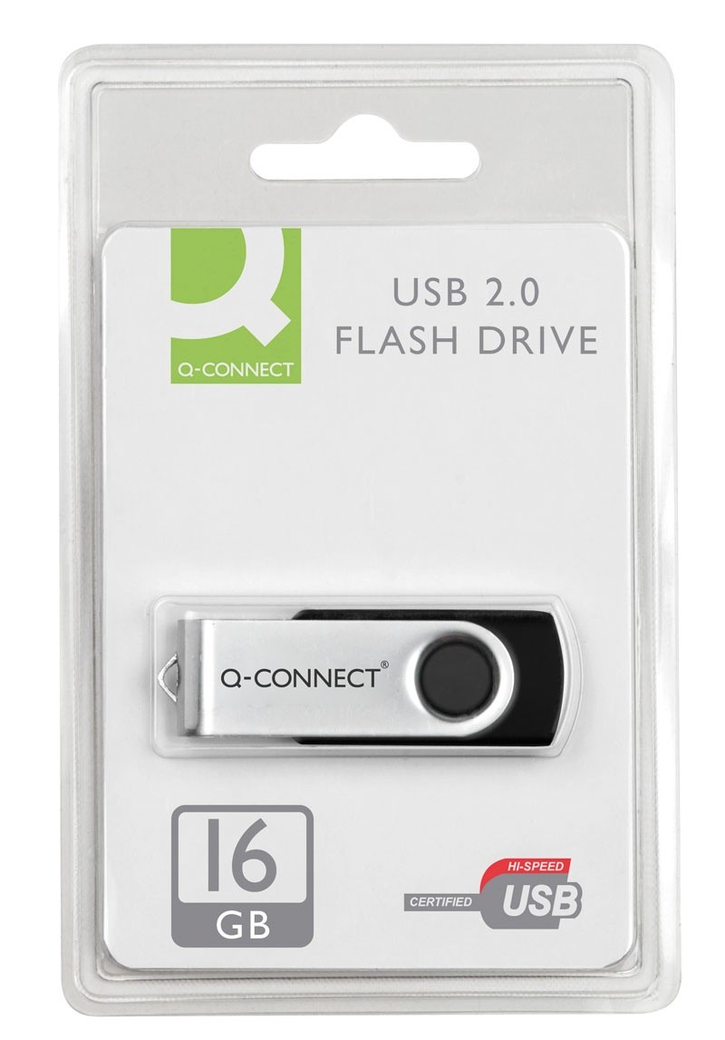 მეხსიერების ფლეშკა 16GB Q-CONNECT სიჩქარე - 2.0USB
