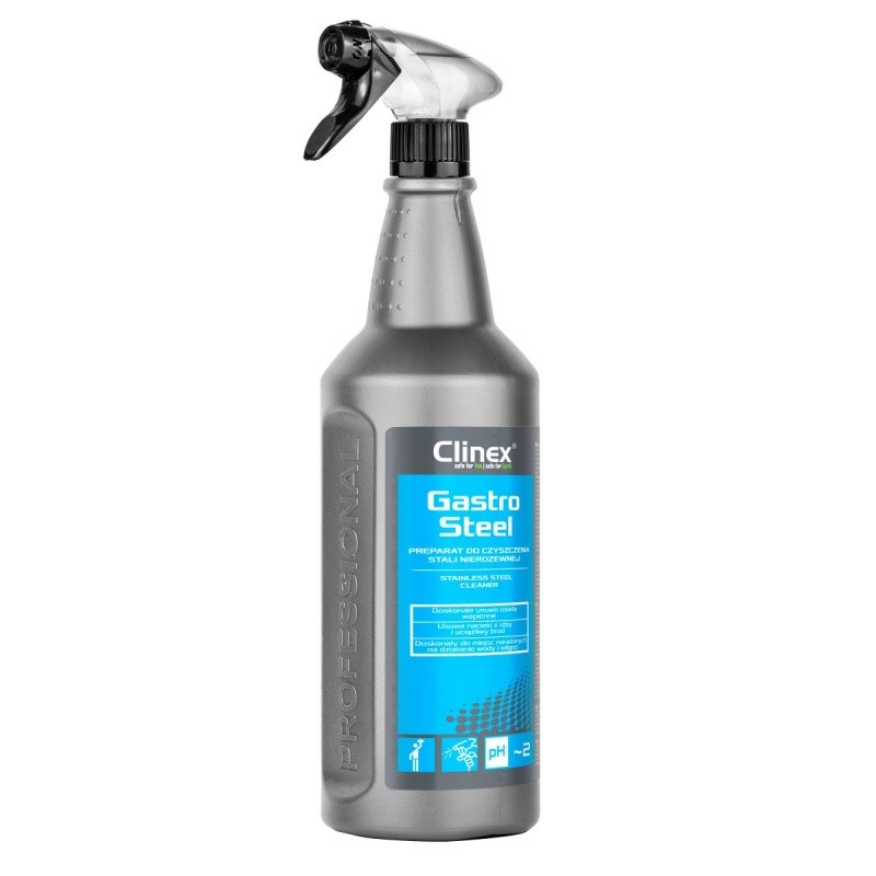 Clinex Gastro Steel უჟანგავი ფოლადის საწმენდი, 1 ლ