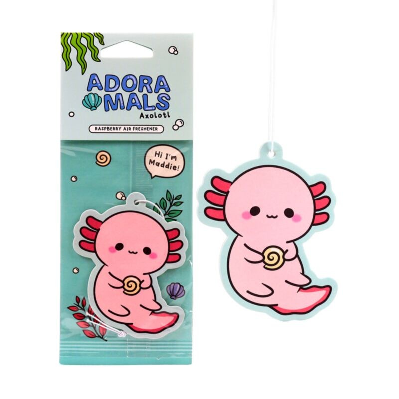 ჩამოსაკიდი ჰაერის არომატიზატორი "JOLLY LONDON" Maddie the Axolotl, ჟოლოს არომატი