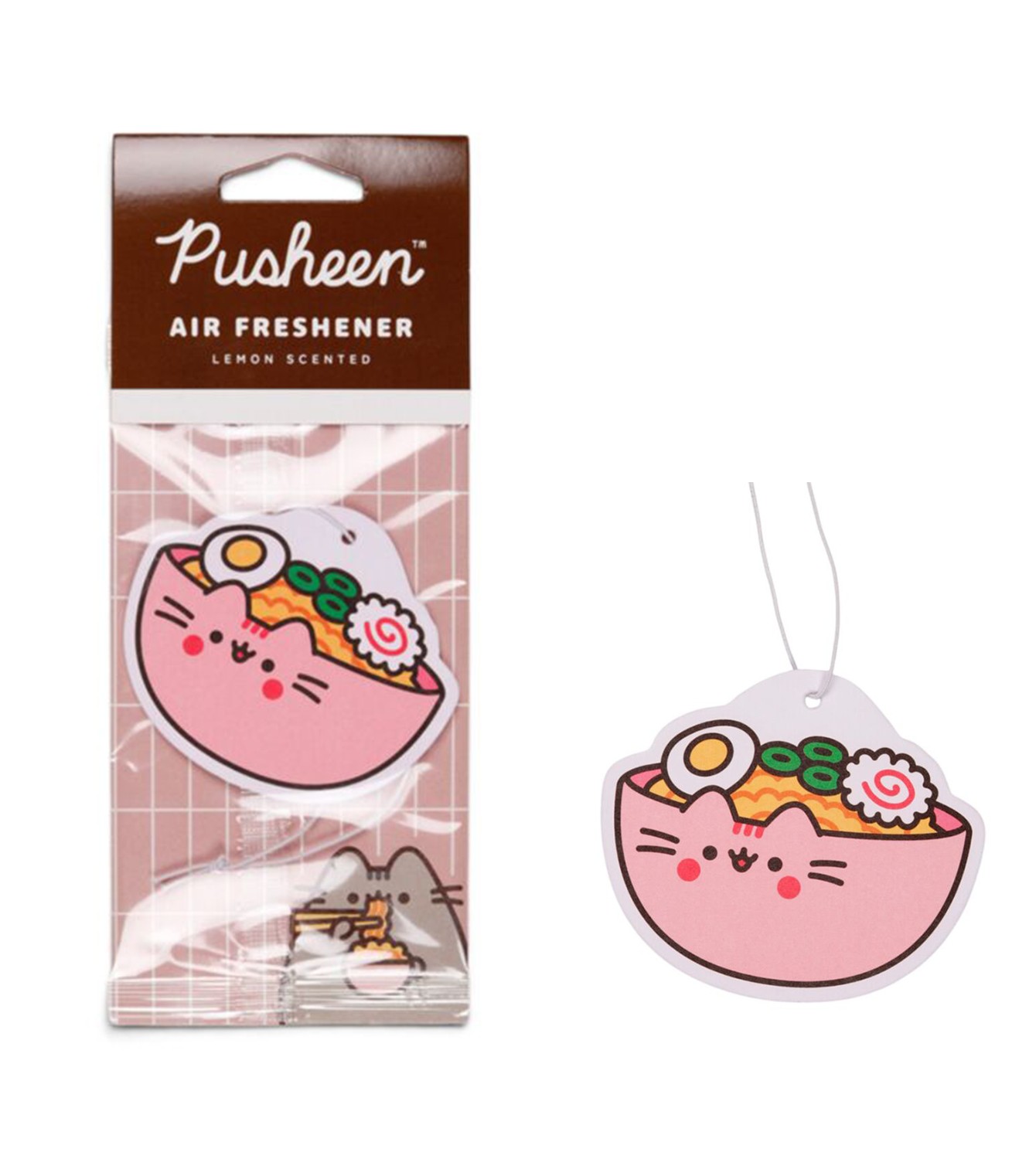 ჩამოსაკიდი ჰაერის არომატიზატორი "JOLLY LONDON" PUSHEEN THE CAT Bento Club, ლიმონის არომატი