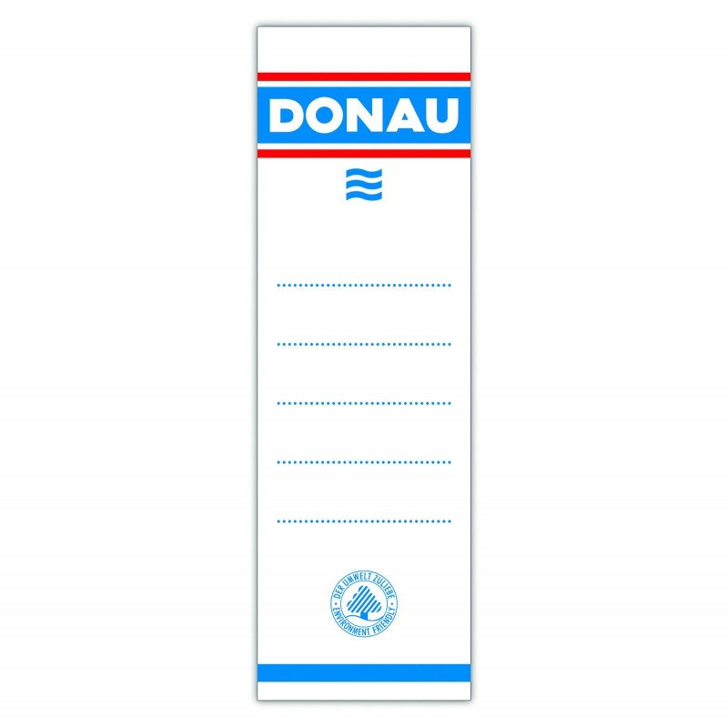 SELF ADHESIVE LABELS FOR LEVER ARCH FILES DONAU 7 CM/20