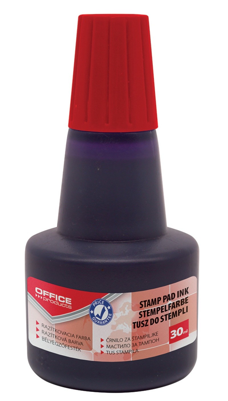 ბეჭდის მელანი 30მლ წითელი OFFICE PRODUCTS