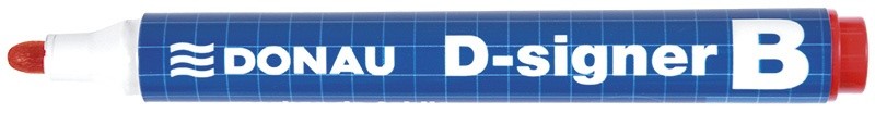 დაფის მარკერი შლადი / ბორდ მარკერი DONAU წითელი (მრგვალი თავით)