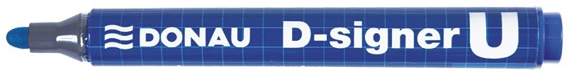 პერმანენტ მარკერი უშლადი DONAU ლურჯი (მრგვალი თავით)