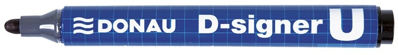 პერმანენტ მარკერი უშლადი DONAU შავი (მრგვალი თავით)