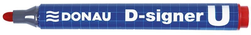 პერმანენტ მარკერი უშლადი DONAU წითელი (მრგვალი თავით)