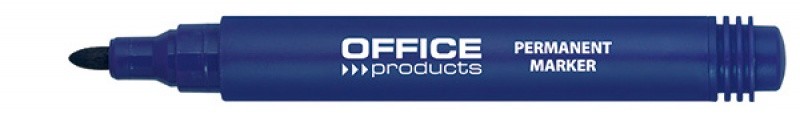 პერმანენტ მარკერი უშლადი OFFICE PRODUCTS ლურჯი (მრგვალი თავით)