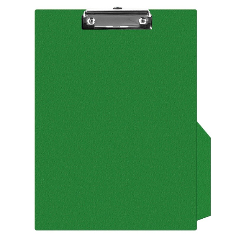 CLIPBOARD PVC SINGLE A4 GREEN