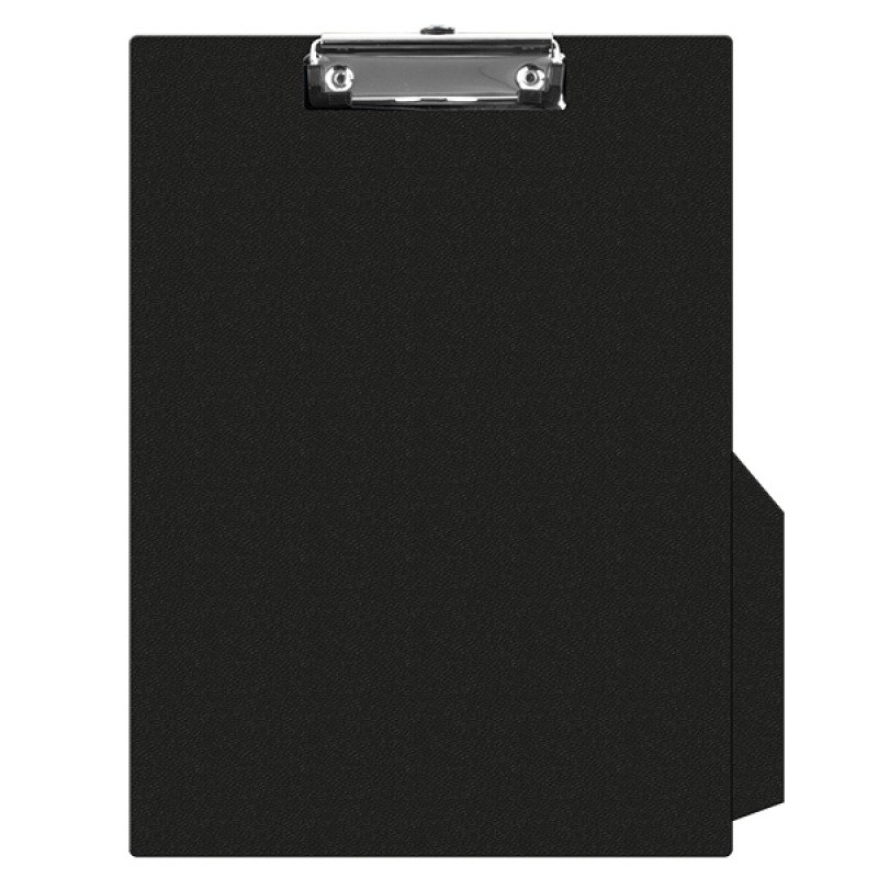 CLIPBOARD PVC SINGLE A4 BLACK
