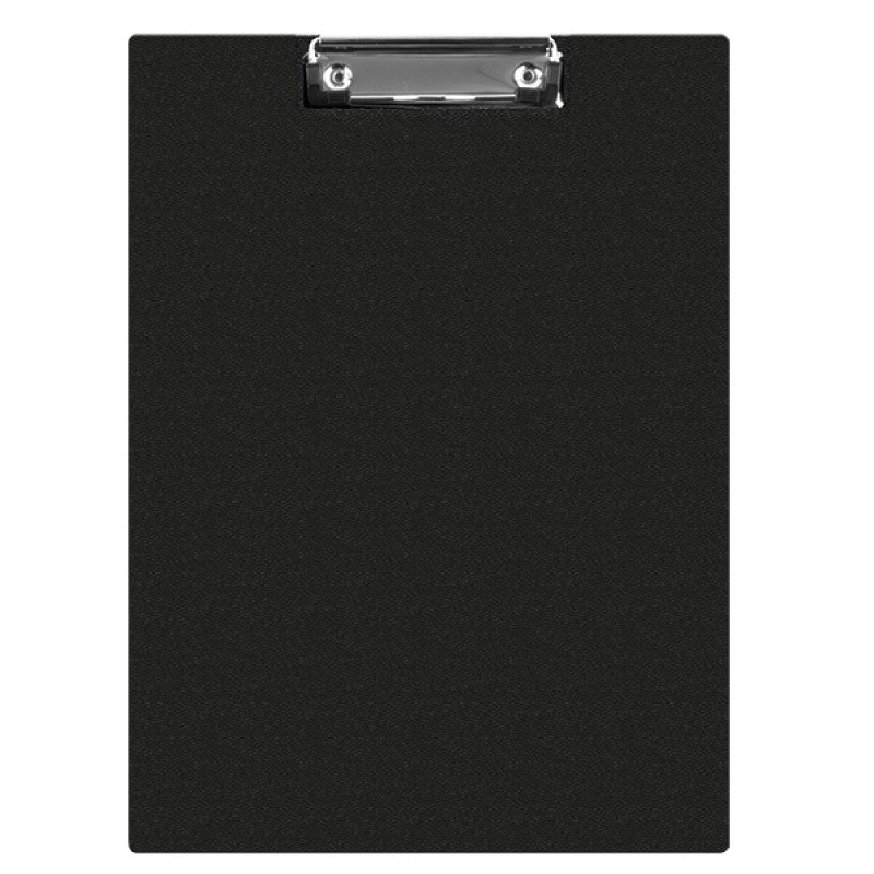 CLIPBOARD PVC DOUBLE A4 BLACK