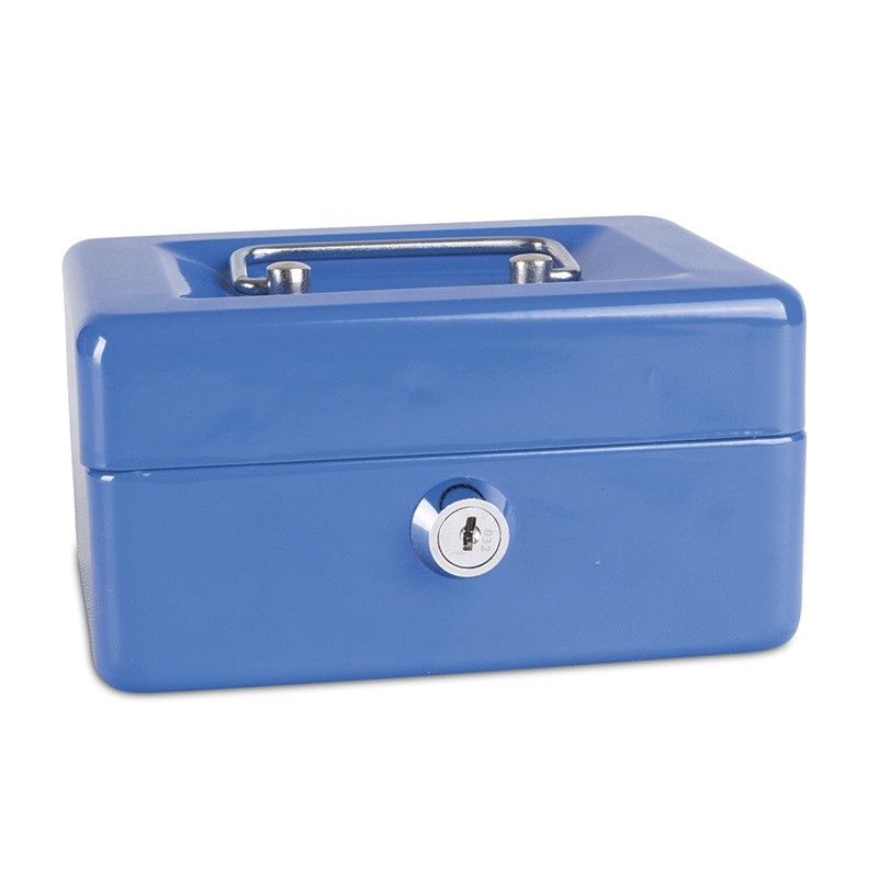 CASH BOX 6'' BLUE 152X115X80MM