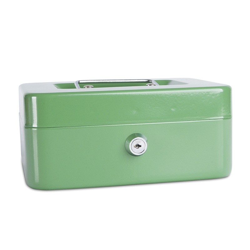 CASH BOX 8'' GREEN 200X160X90MM