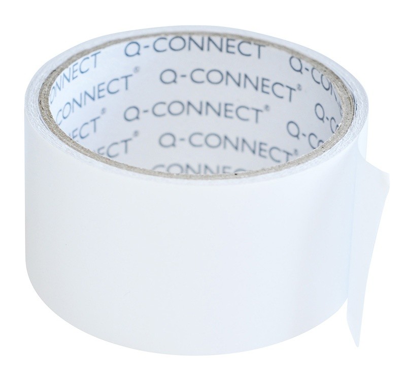 DOUBLE-SIDED TAPE, Q-CONNECT, 50MM, 5M, WHITE