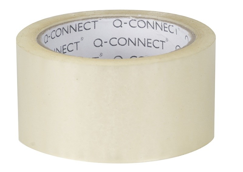 MASKING TAPE, Q-CONNECT, PAPER, 38MM X 40M, 150 MIC, LIGHT YELLOW