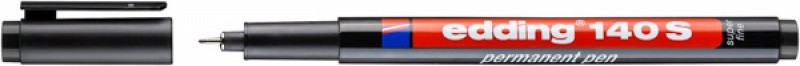 PEN PERMANENT E-140 S, EDDING,0,3 MM, BLACK