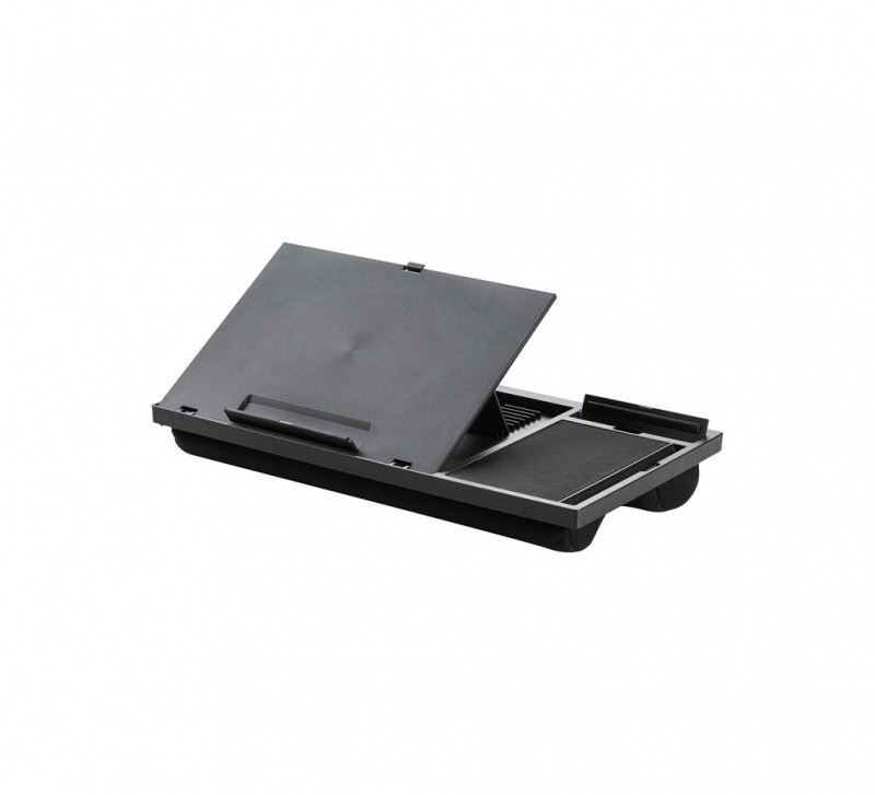 LAPDESK WITH MOUSE PAD, Q-CONNECT, 51,8X28,1X5,9CM, BLACK