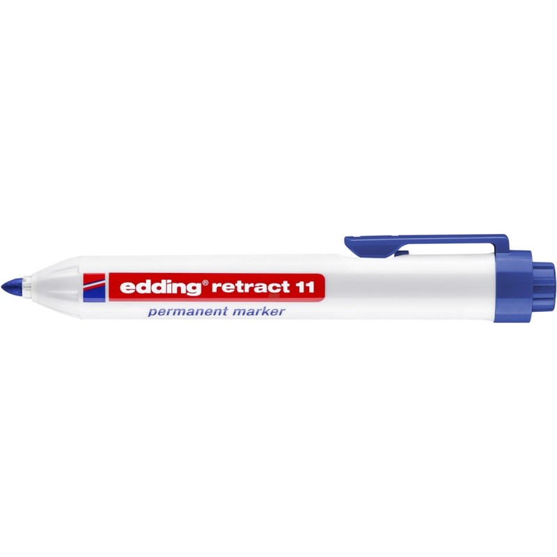 PERMANENT AUTOMATIC MARKER E-RETRACT 11, 1.5-3 MM, EDDING, BLUE