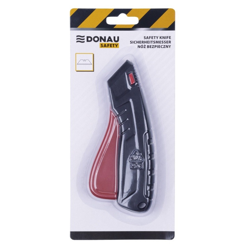 SAFETY CUTTER DONAU SAFETY DS-WO2 REMOVABLE BLADES, BLACK-RED