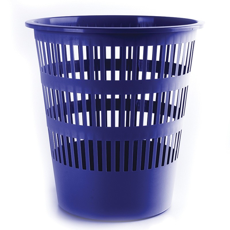 WASTE PAPER BIN, 16L, BLUE
