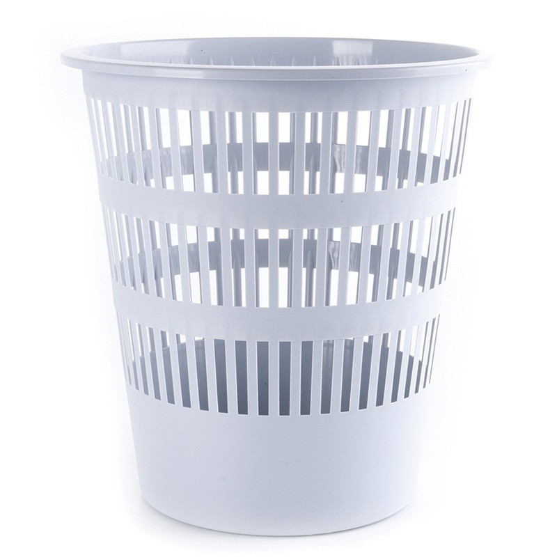 WASTE PAPER BIN, 16L, GRAY