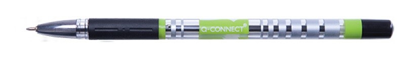 BALL PEN FLUID Q-CONNECT BLACK WRITING LINE 0,3MM TIP 0,5MM