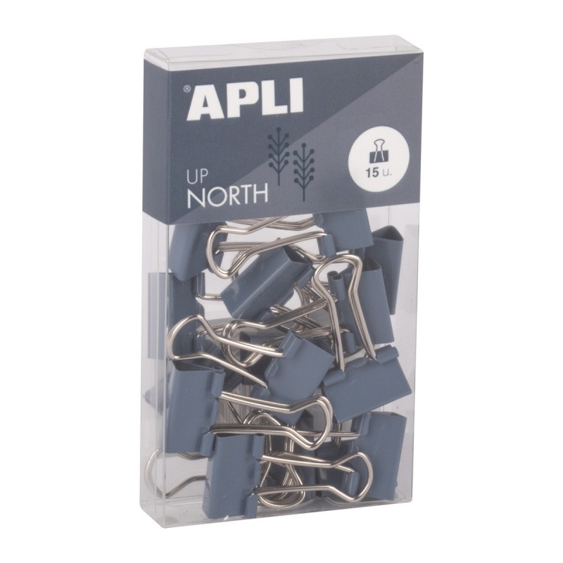 Up North Binder Clip, ლურჯი, 19 მმ, 15 ცალი