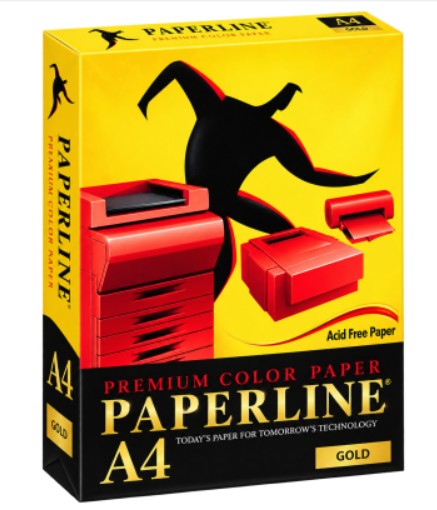 ქაღალდი ფერადი PAPERLINE 500(ფურც) ყვითელი IK GOLD 200