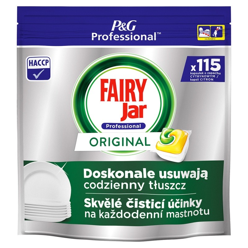 სარეცხი მანქანის ტაბლეტები 115 ცალი FAIRY Professional / ფეირი პროფესიონალი ALL-IN-ONE ლიმონი *ევროპული*