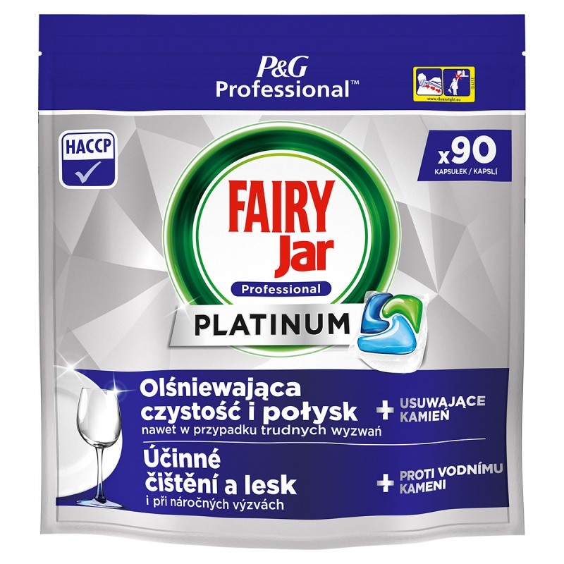 სარეცხი მანქანის ტაბლეტები 90 ცალი FAIRY Professional / ფეირი პროფესიონალი PLATINUM  *ევროპული*