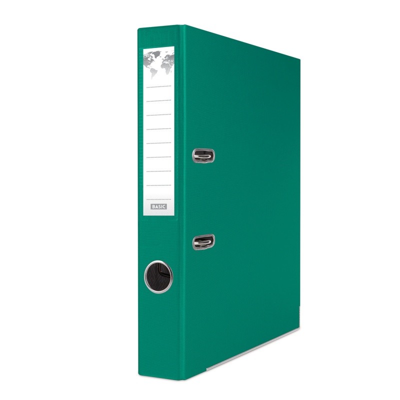LEVER ARCH FILE BASIC-S PP 5CM GREEN