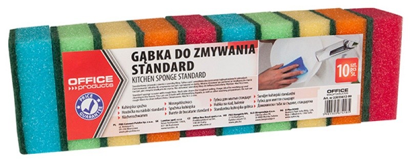 KITCHEN SPONGE OFFICE PRODUCTS, STANDARD 10 PCS.